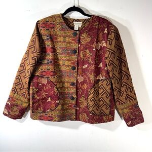 Coldwater Creek patchwork Jacket southwestern aztec